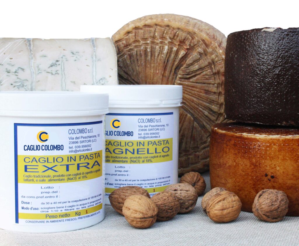 Caglio Colombo | Dal 1903 Colombo Srl affianca caseifici artigianali e industriali nella produzione di formaggi e prodotti lattiero-caseari, sviluppando caglio, fermenti lattici, enzimi e soluzioni dedicate alla lavorazione del latte. Un’esperienza costruita attraverso oltre un secolo di attività, ricerca e collaborazione con professionisti del settore caseario.