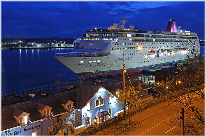 Ambition - Ambassador Cruise Line at Cork, Ireland (Cobh Cruise Terminal)