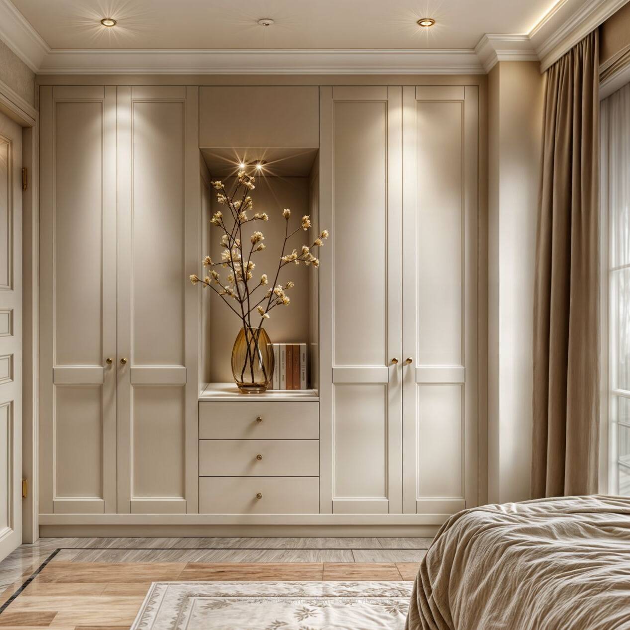Dubai è un capolavoro di eleganza e artigianato, dove le cornici realizzate a mano risaltano per la loro precisione e bellezza. | Pellegatta
