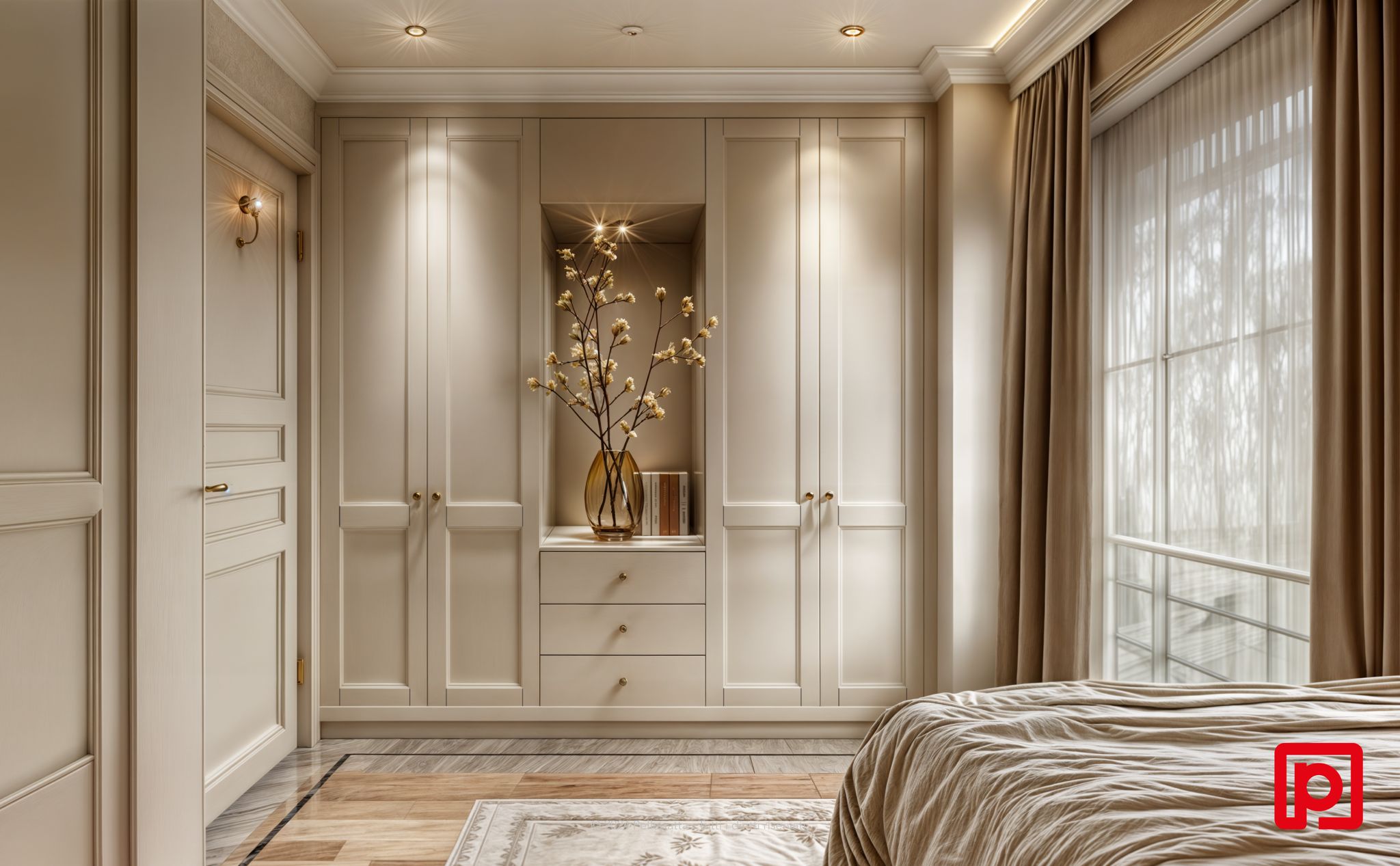 Dubai è un capolavoro di eleganza e artigianato, dove le cornici realizzate a mano risaltano per la loro precisione e bellezza. | Pellegatta