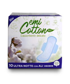 Emi Cotton Bio Assorbenti Ultra Notte Con Ali - 240 unità