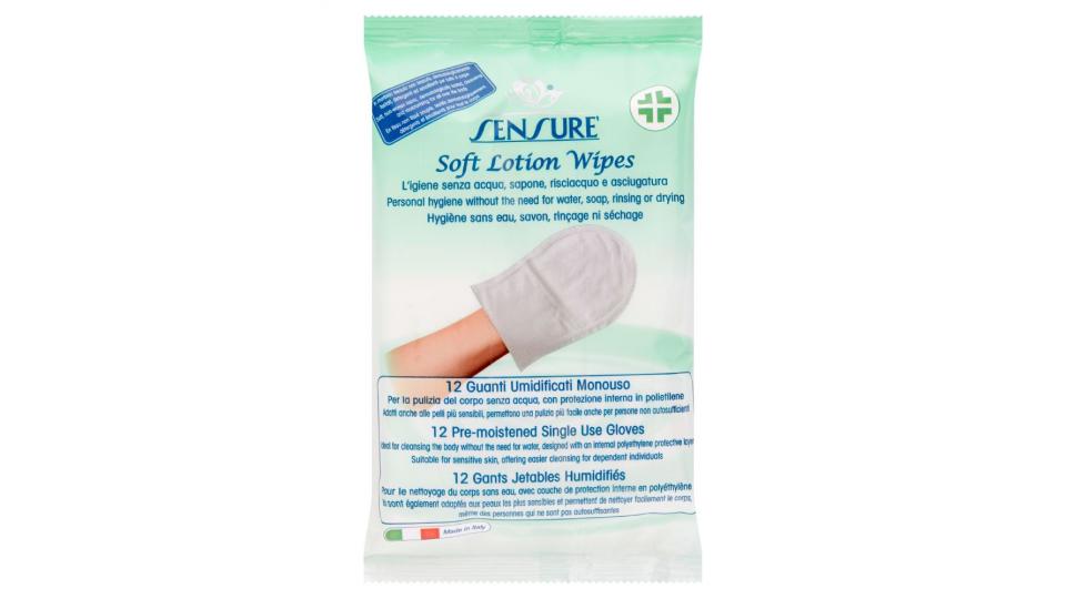 Sensuré Soft Lotion Wipes - Guanti Umidificati Monouso 144 unità | Spaccio CIM online Sensuré Soft Lotion Wipes - Guanti Umidificati Monouso 144 unità